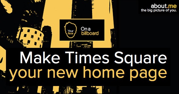 About.me In Times Square