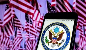 State Department Emblem on Phone