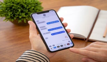 person messages on iphone