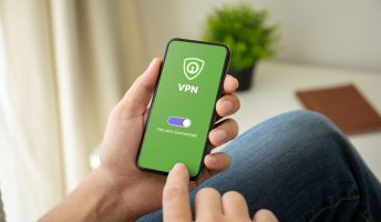 VPN logo on smartphone