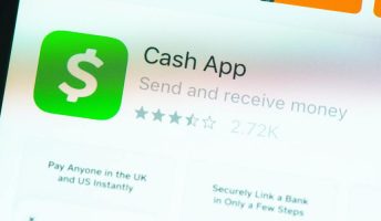 Cash App on screen