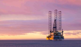 Oil Rig On Coast