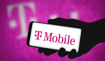 T-Mobile logo on a phone screen