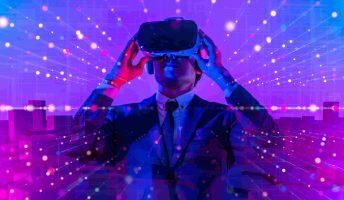 Man wearing VR Set