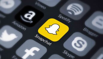snapchat on computer screen