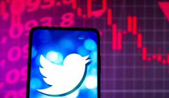 Twitter on Phone Screen