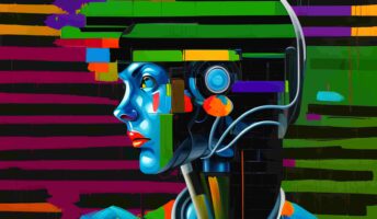 AI bot with microsoft colours