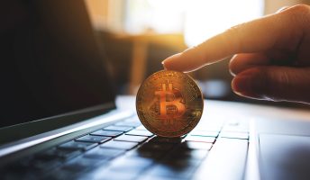 Bitcoin on Laptop