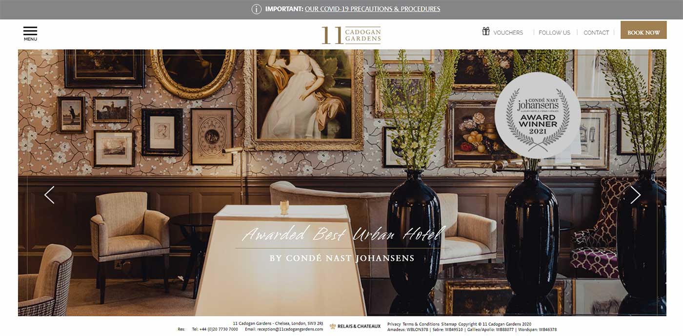 cadogan garden website