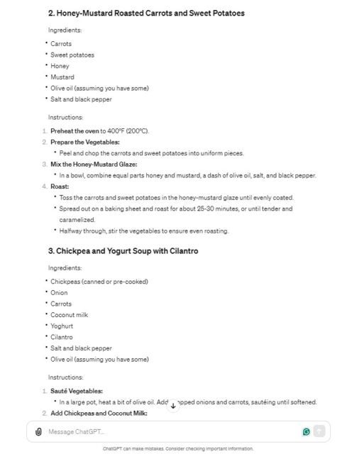 chatgpt ecipe ideas 2