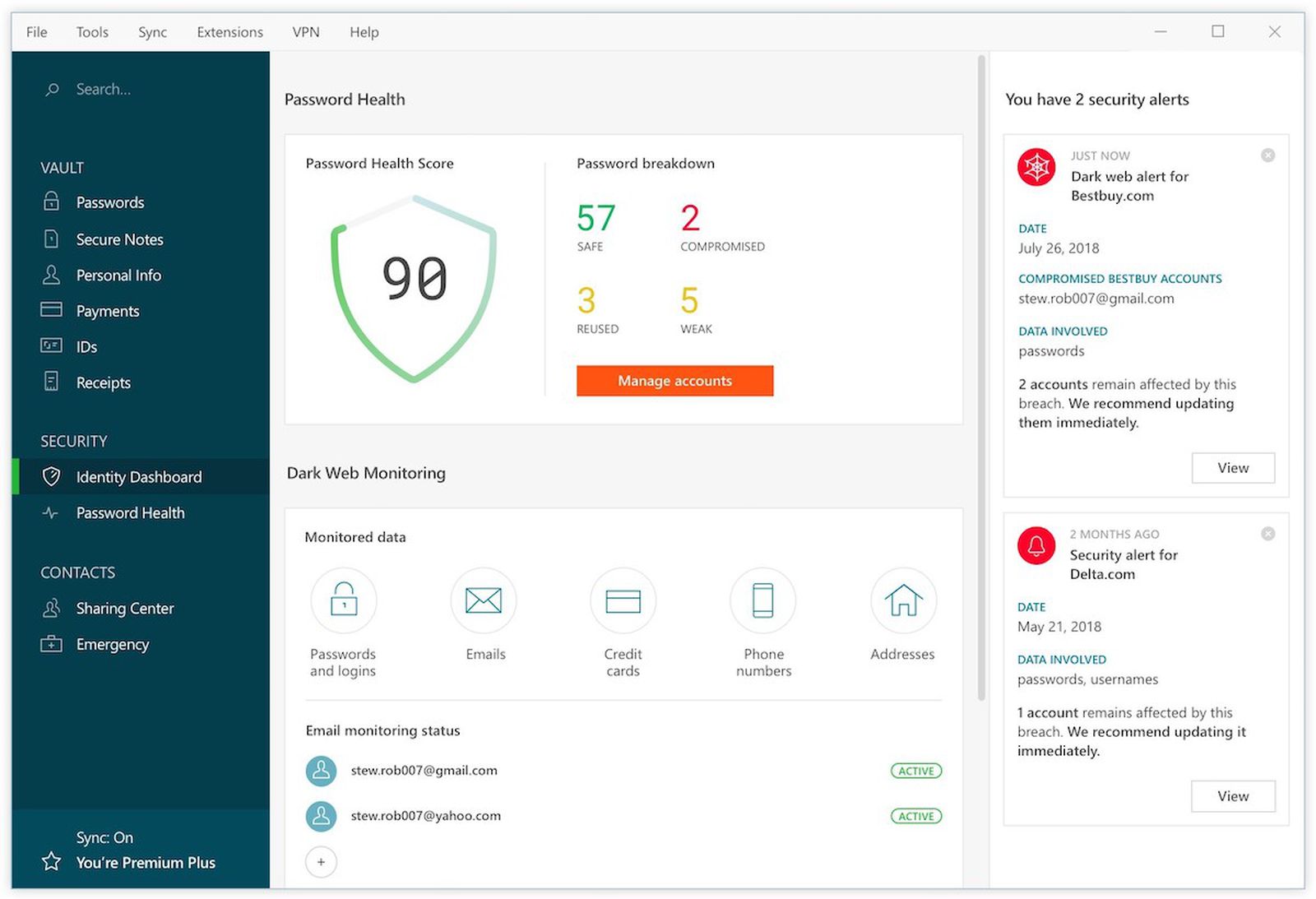 Dashlane Analytics