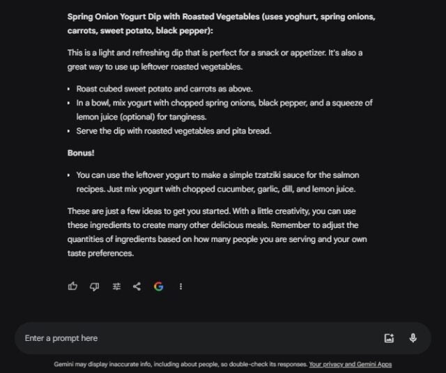 Gemini recipe 2