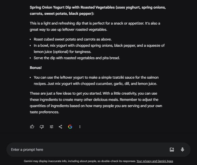 Gemini recipe 2