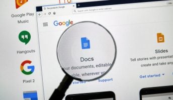 Google Docs under magnifying lens
