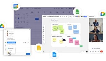 Google Meet and Miro