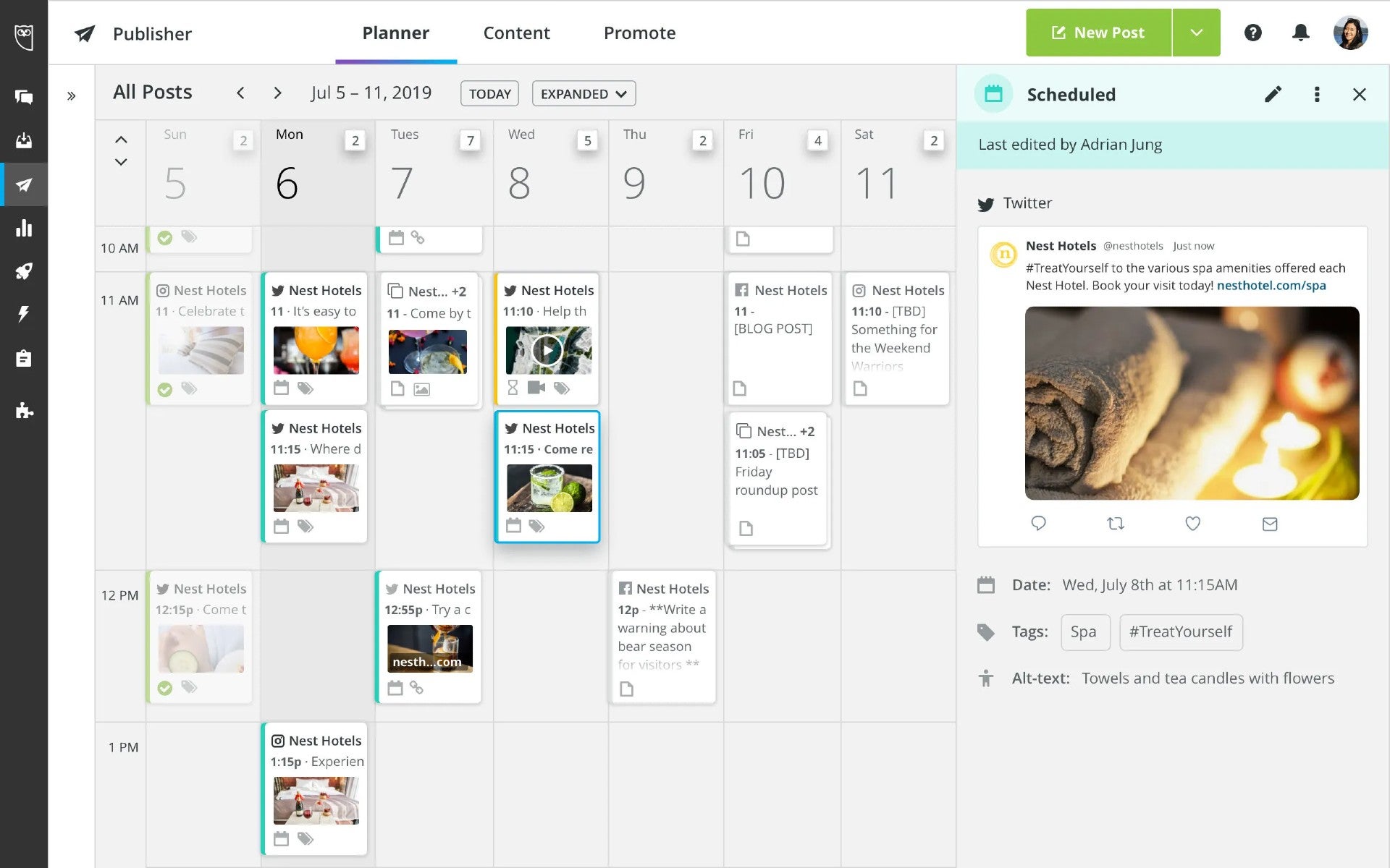 Hootsuite Calendar