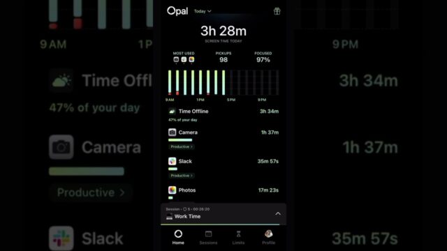 Screenshot of Opal app