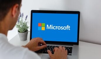 Microsoft on Laptop