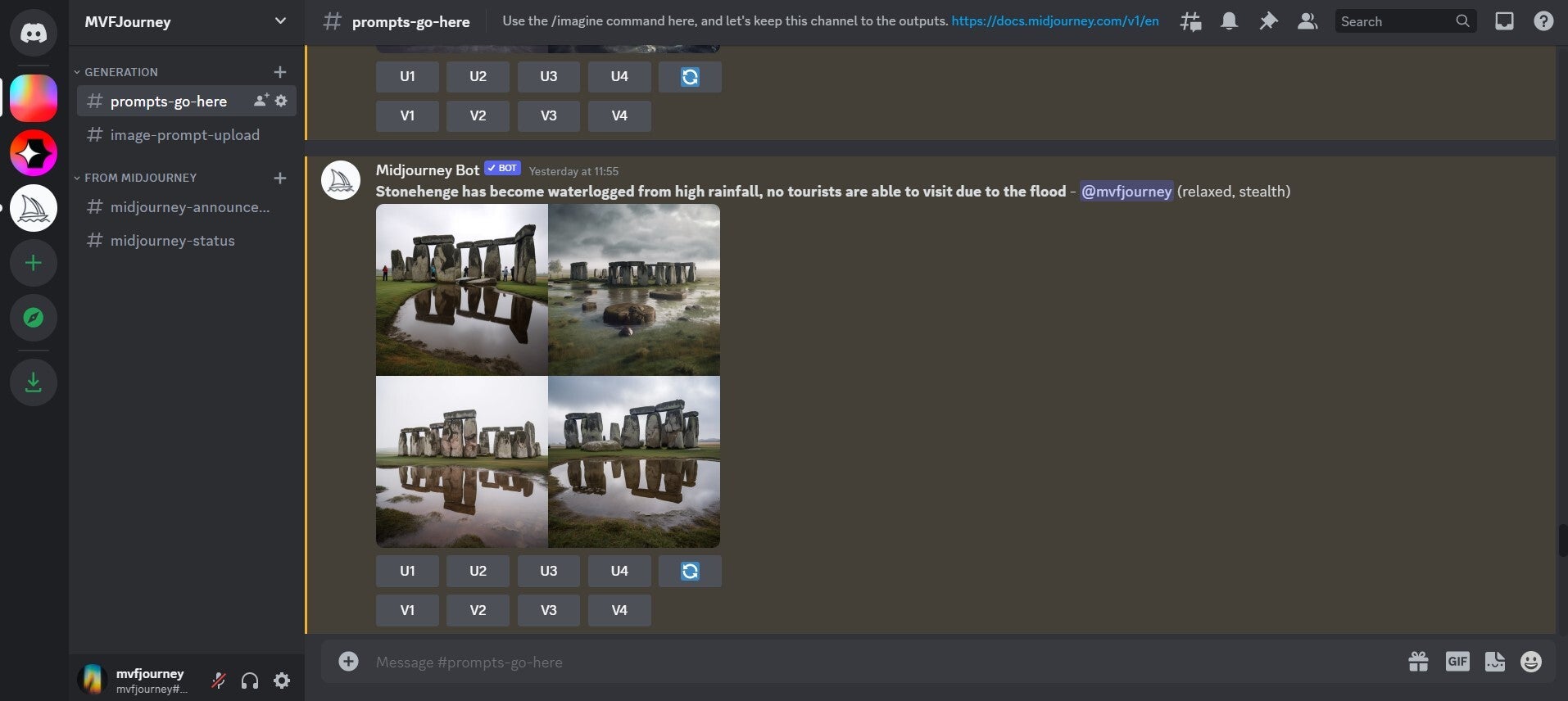 Midjourney Interface