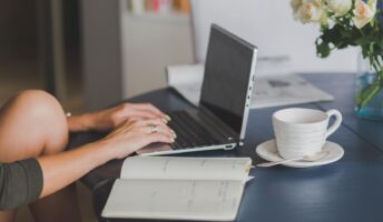 Person using laptop