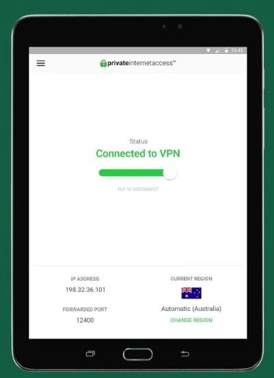 PIA connecting to server