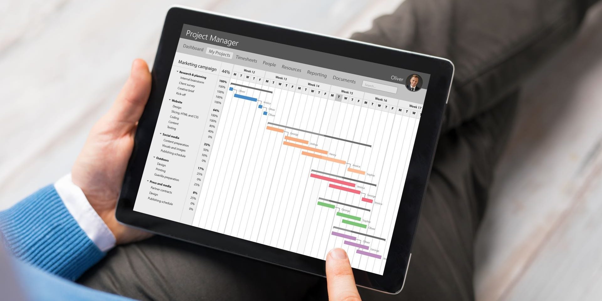 Project Management Tablet