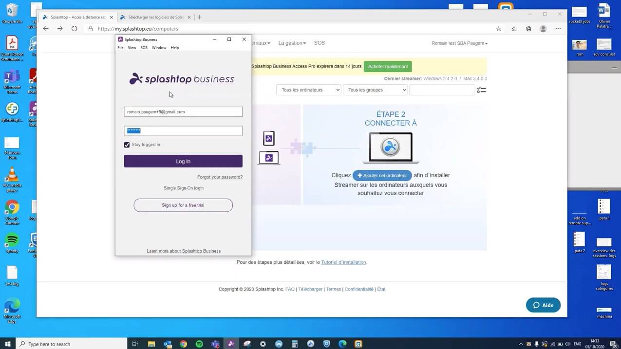 SplashTop Business: Install process