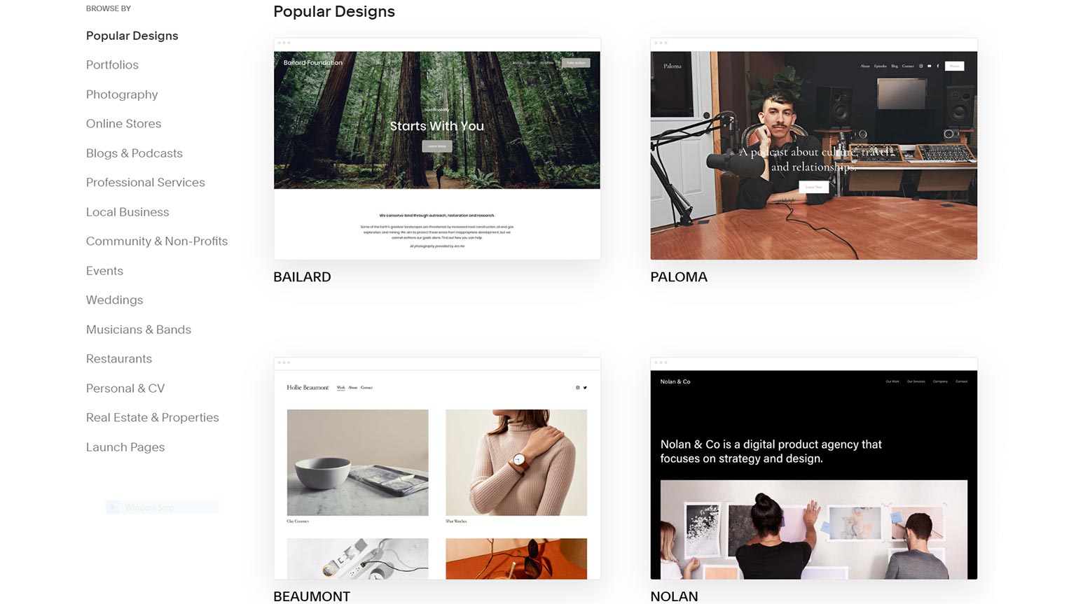 squarespace templates