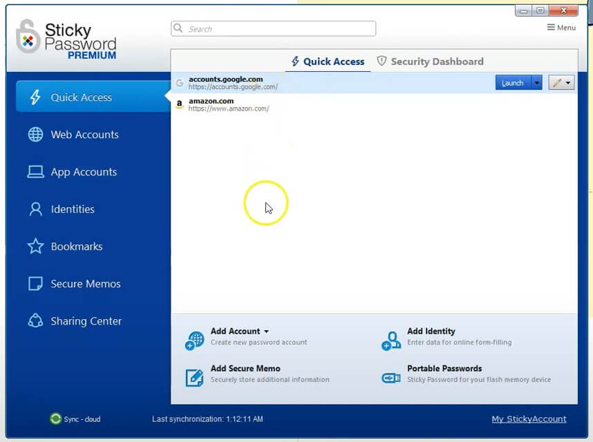 Sticky Password homepage