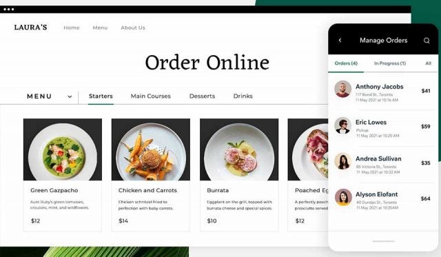 wix online ordering