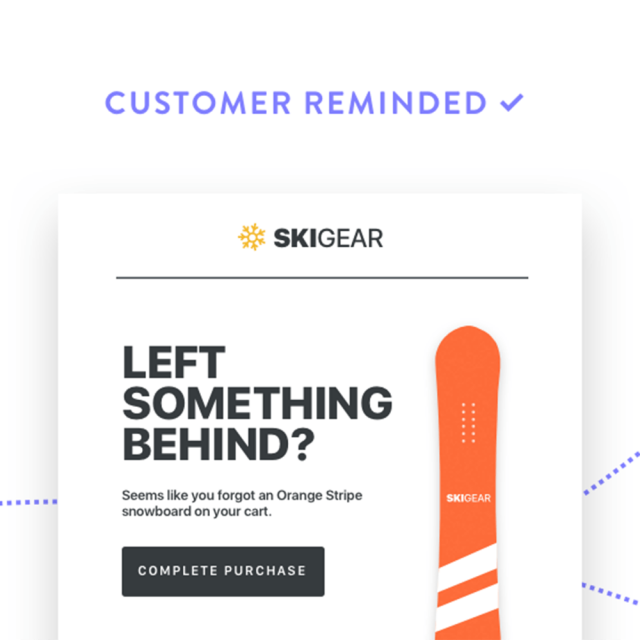 abandoned cart email