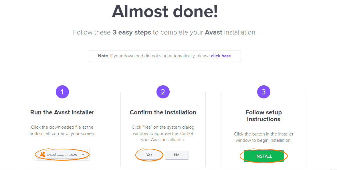 avast antivirus installation