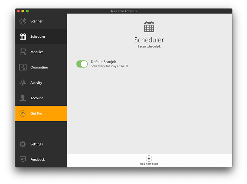 avira free scheduler
