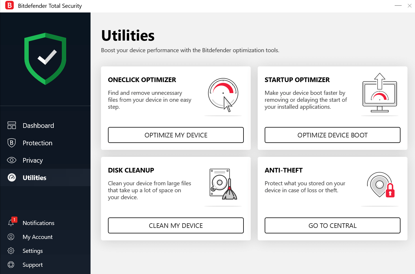 bitdefender antivirus utilities