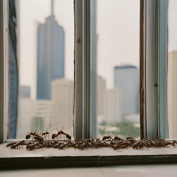 Canva Skyline with Ants