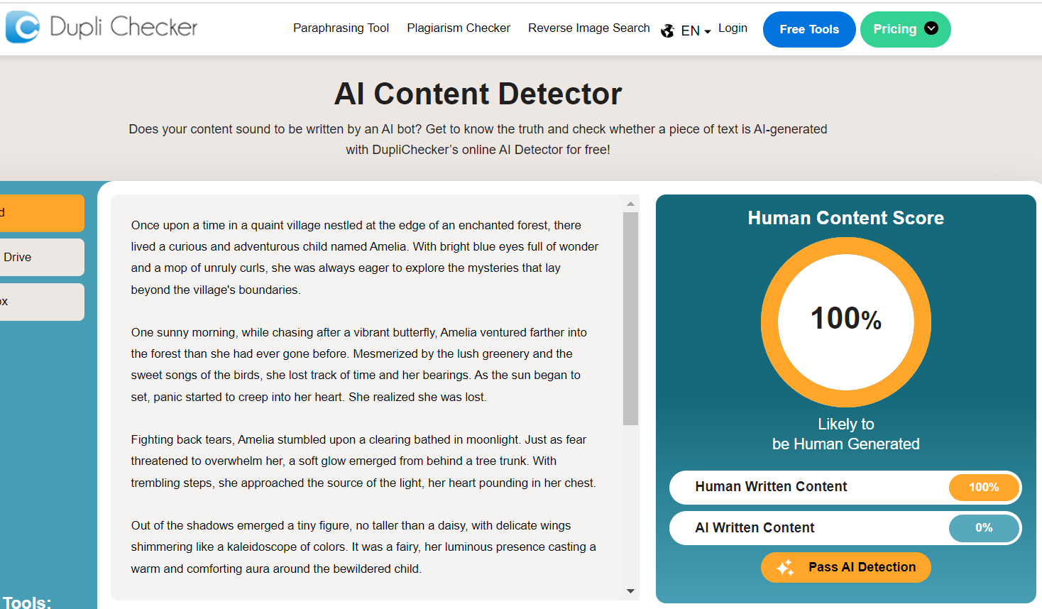 duplichecker AI tool