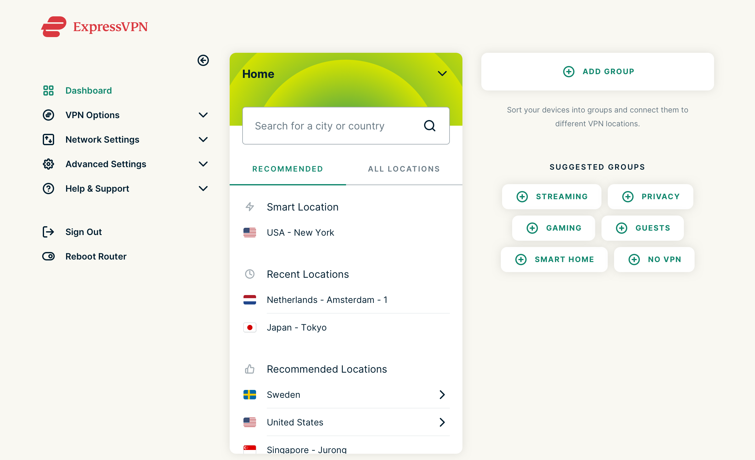 ExpressVPN App for Routers