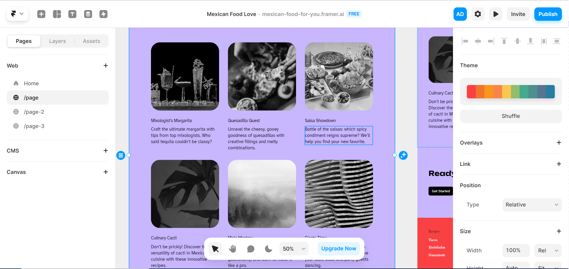 framer ai screenshot