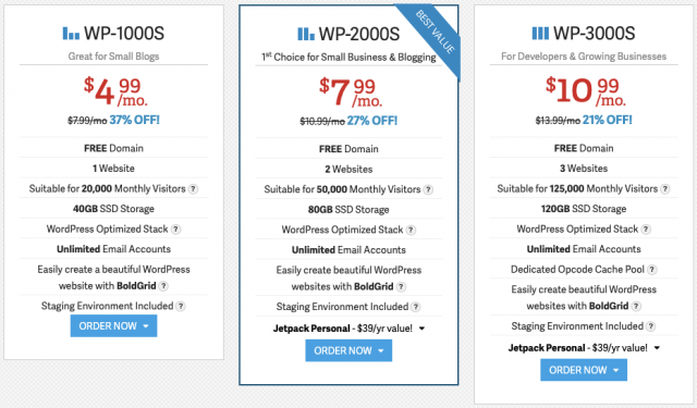InMotion WordPress Hosting Costs