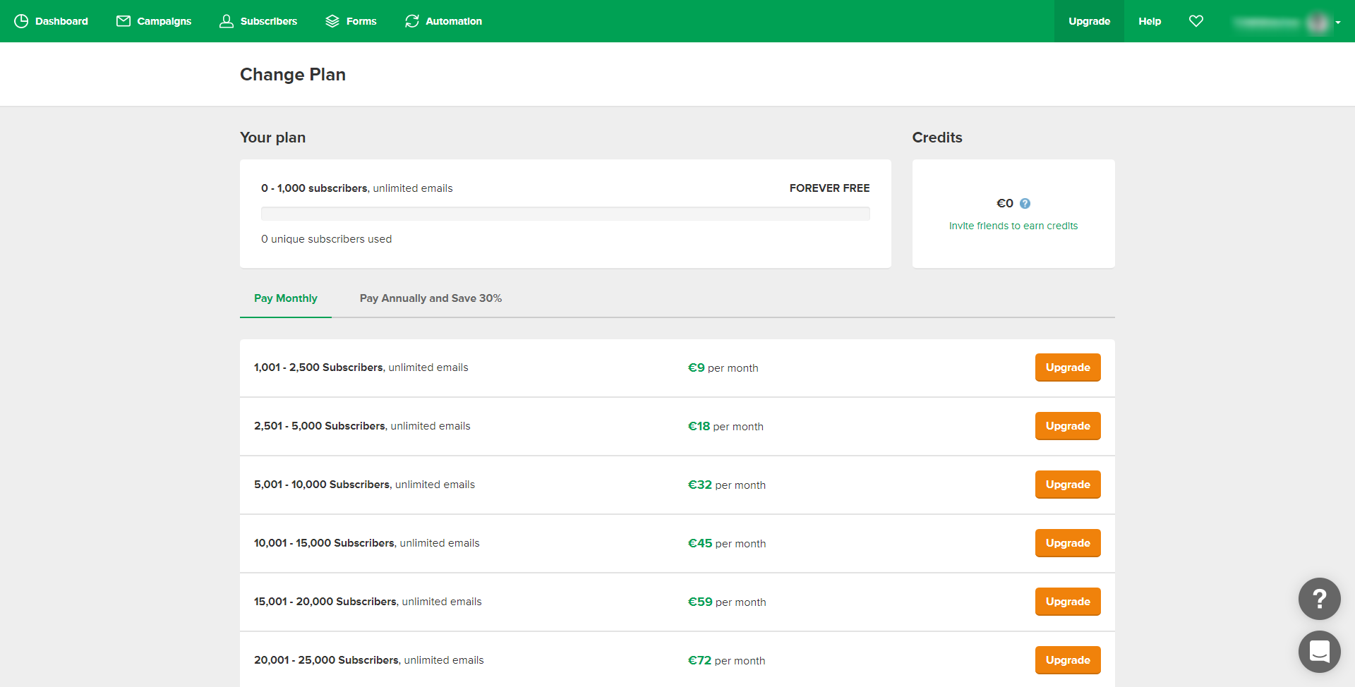 Mailerlite Plans