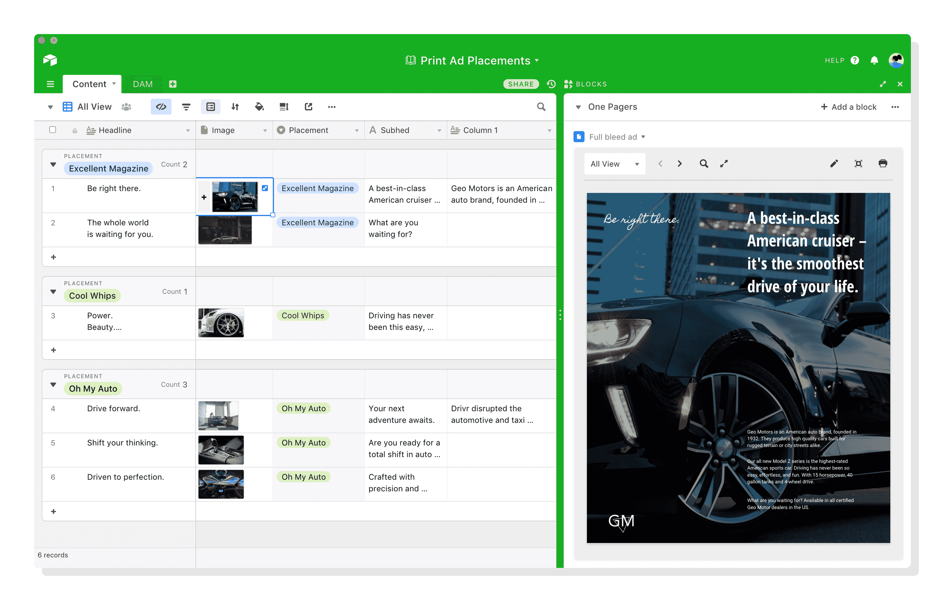 Airtable page designer