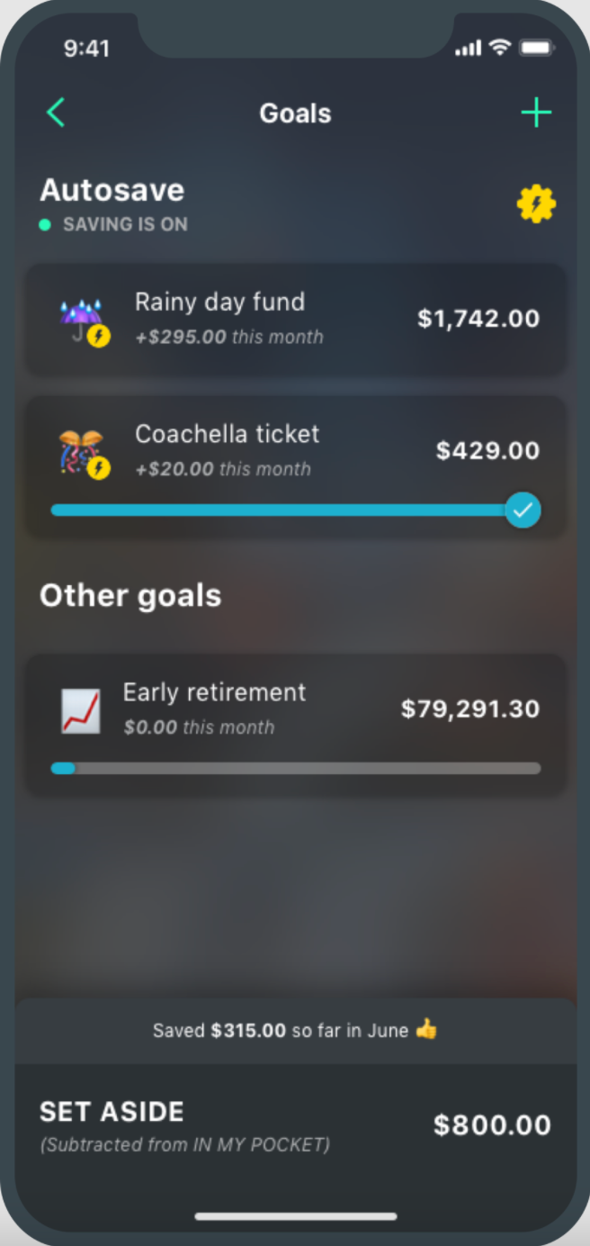 PocketGuard Interface