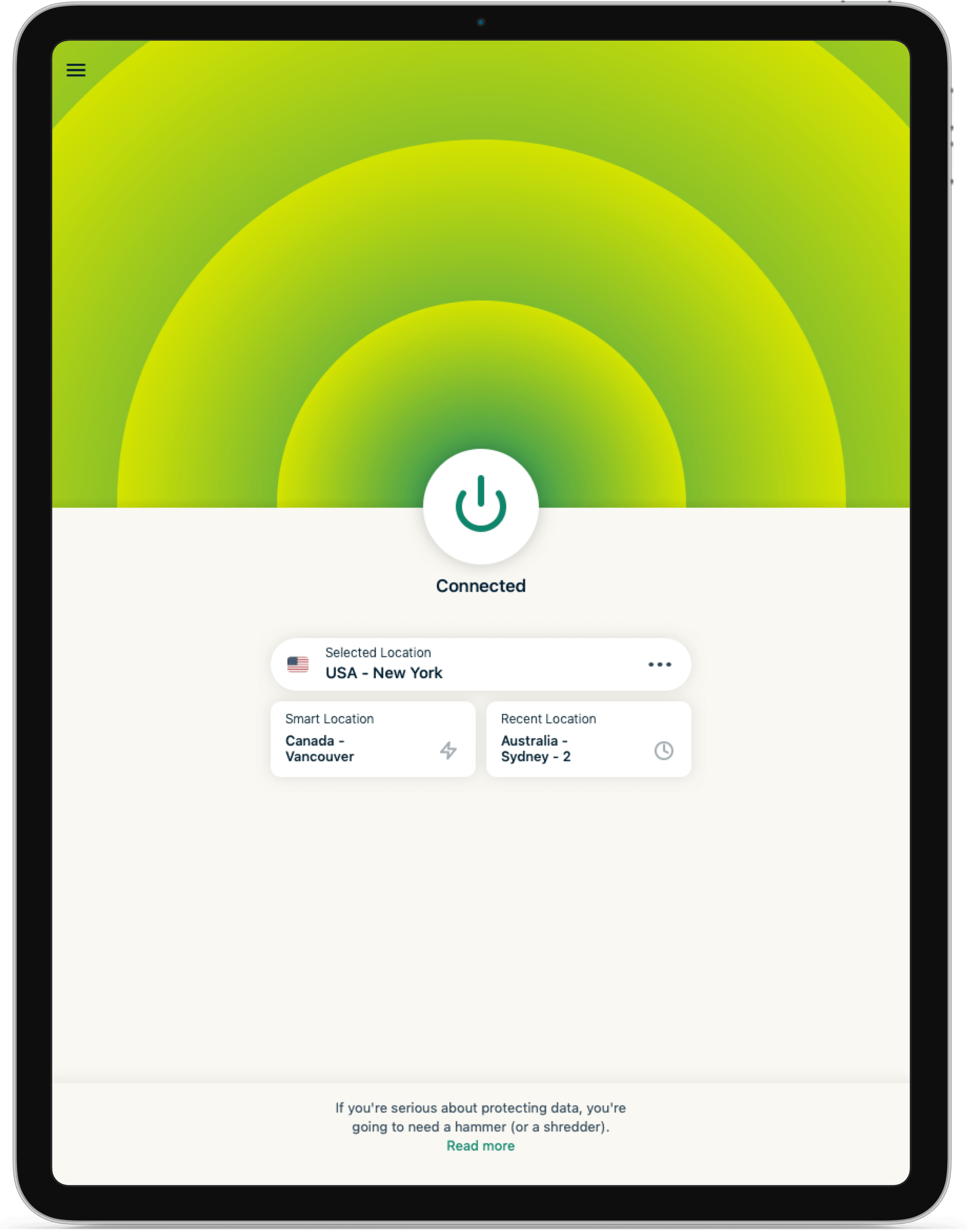 ExpressVPN iPad