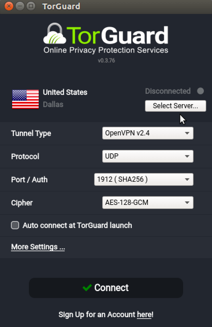 torguard settings