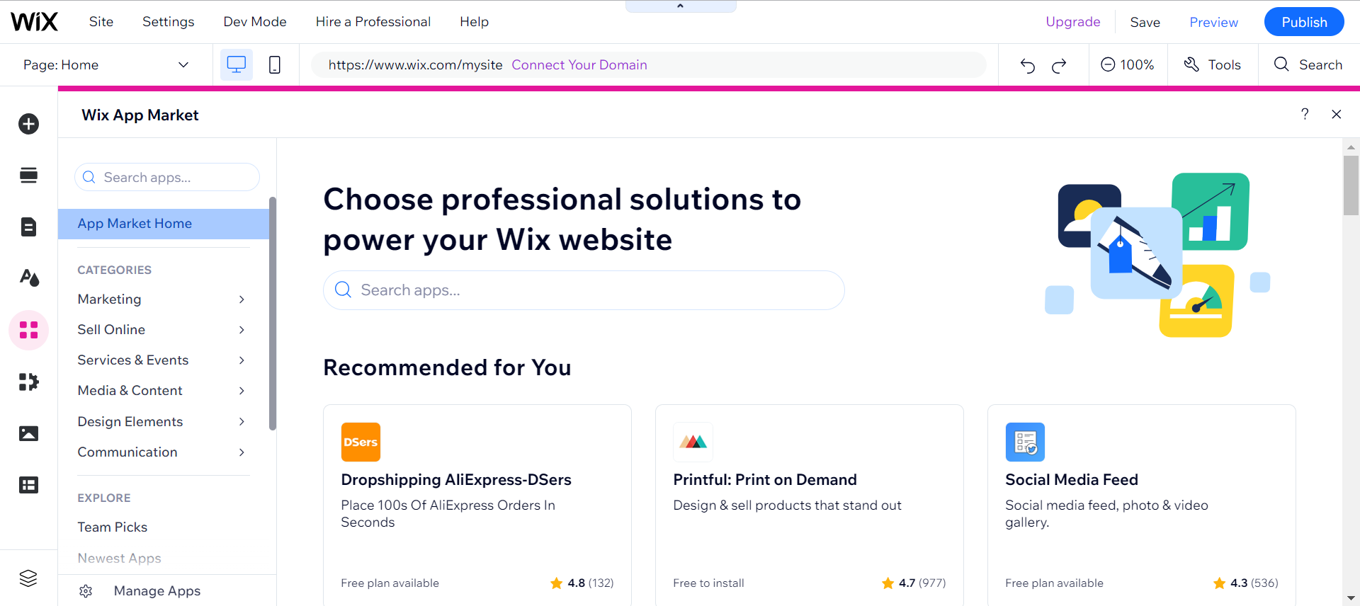 Wix App Market