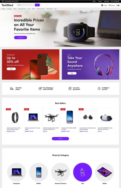 Electronics Store Website Template